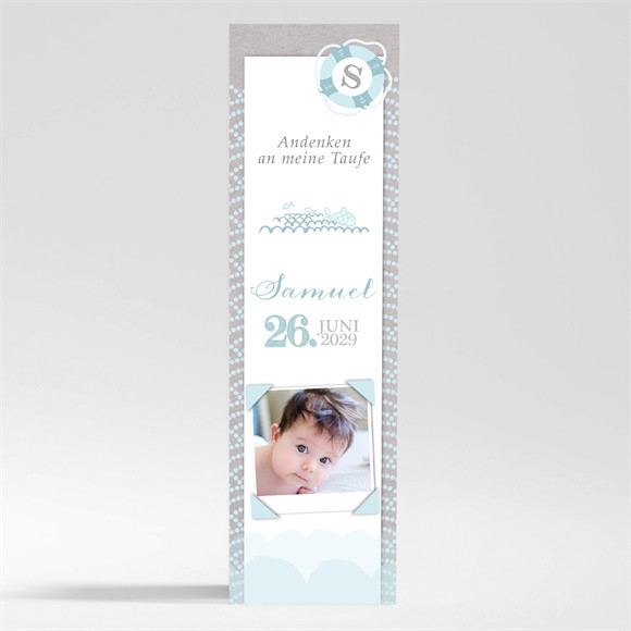 Andenken Taufe Matrose in Blau - Magnet ref.N200405