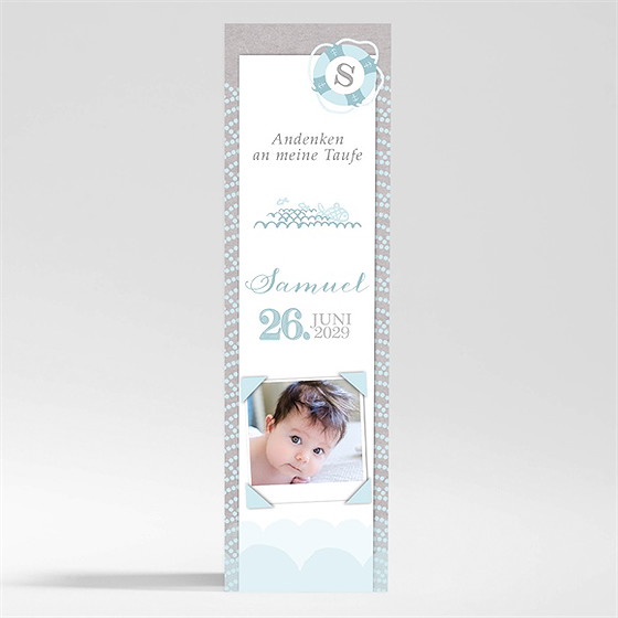 Andenken Taufe matrose in blau - magnet