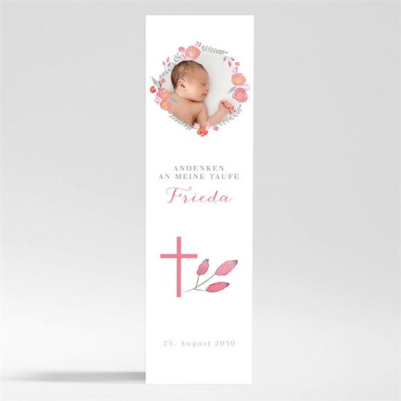 Andenken Taufe Rosenkranz - Magnet ref.N200420