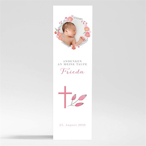 Andenken Taufe Rosenkranz - Magnet