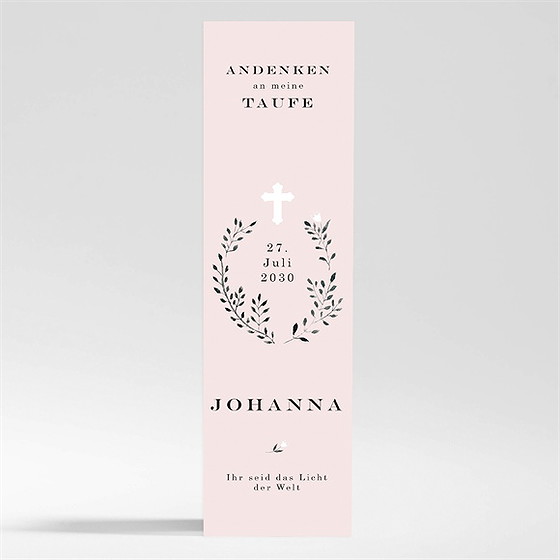 Andenken Taufe Ring Der Natur Rosa - Magnet