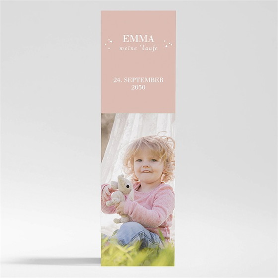 Andenken Taufe Seerose - Magnet