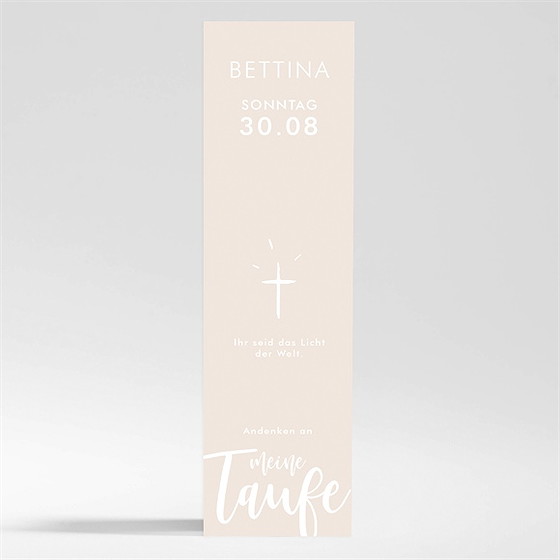 Andenken Taufe kupfer schrift - magnet