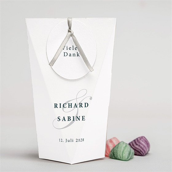 Geschenkbox Hochzeit Schlicht & Elegant - Schachtel