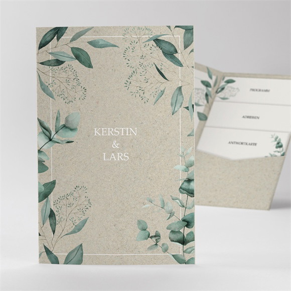 Hochzeitseinladung Intime Blätterwelt ref.N84101