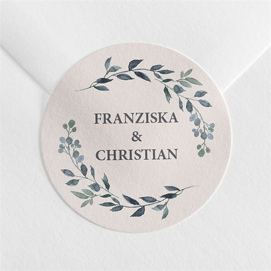 Aufkleber Hochzeit schöner glanz