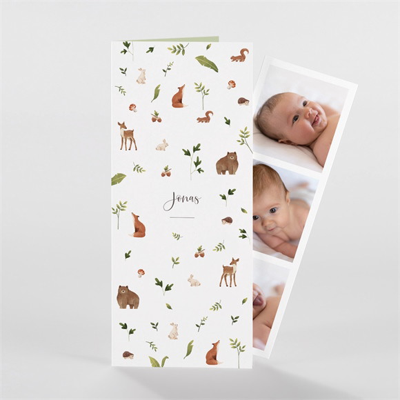 Geburtskarte Fröhliche Gefährten ref.N98106