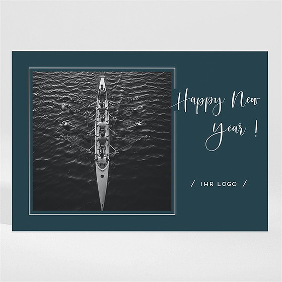 Weihnachtskarte immer weiter, immer höher