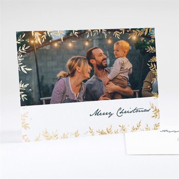 Weihnachtskarte Blätterveredelung ref.N18132