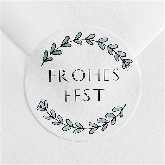 Sticker Weihnachten Blätterzweige