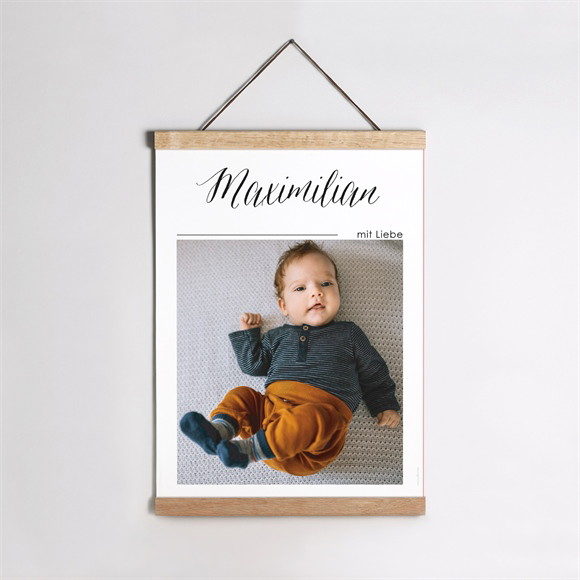 Geburtsposter Minimalistischer Glanz ref.N26033