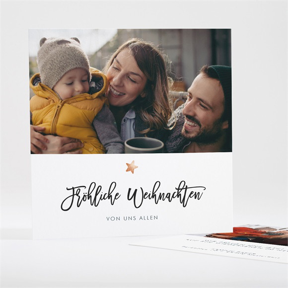 Weihnachtskarte Kupferstern ref.N35198