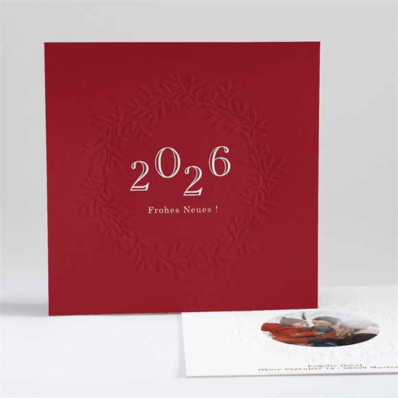 Weihnachtskarte Rote Weihnachtsgrüße ref.N351102