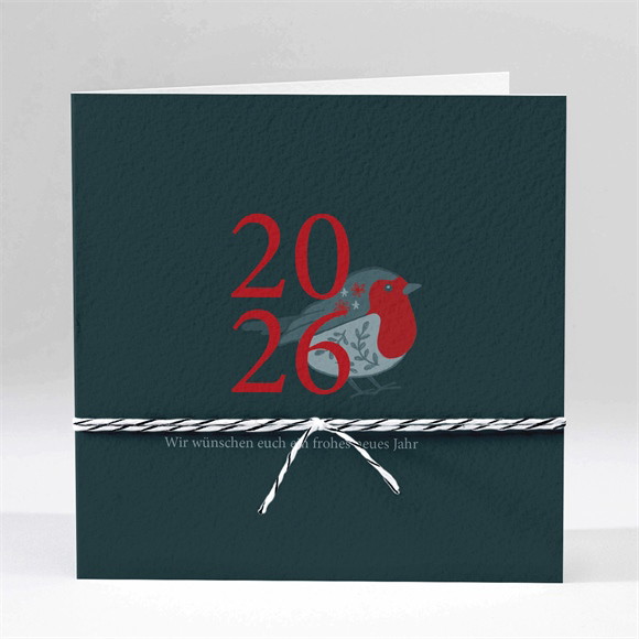 Weihnachtskarte Kleines Rotkehlchen ref.N451174