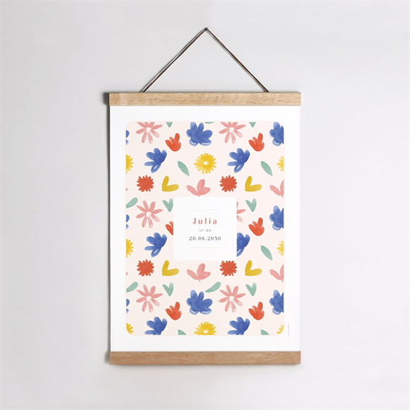 Geburtsposter Flowerpower ref.N26051