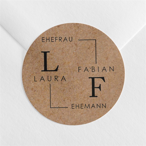 Aufkleber Hochzeit Verbunden ref.N3601172