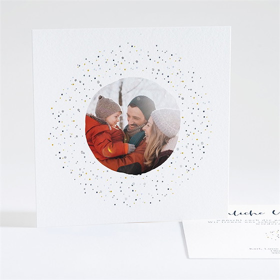 Weihnachtskarte Silberne Weihnacht