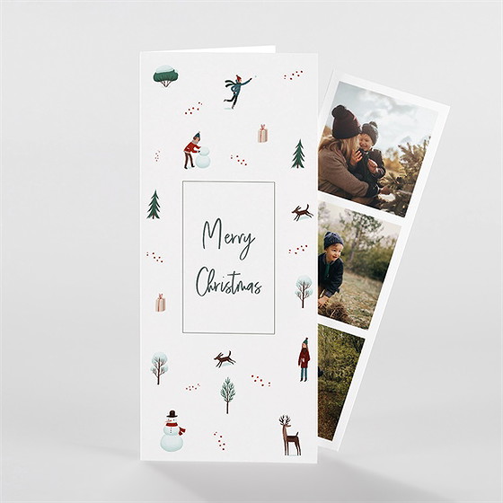 Weihnachtskarte winterliche wärme