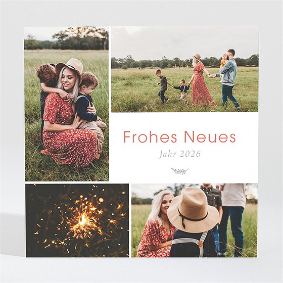 Weihnachtskarte Frohes Neues Jahr