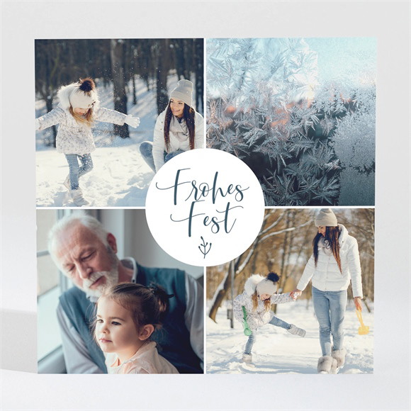 Weihnachtskarte Winterliche Fotocollage ref.N3001698