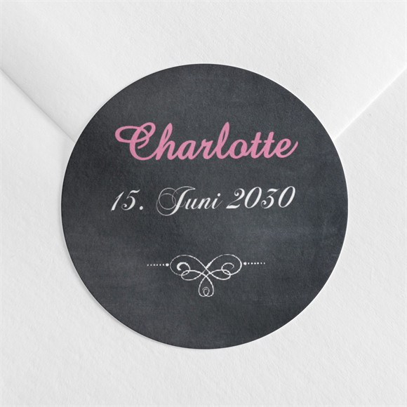 Aufkleber Kommunion Weizenähren rosa ref.N360969