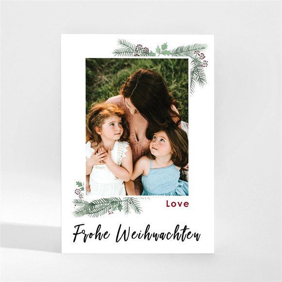 Weihnachtskarte Weihnachtssträucher ref.N21053