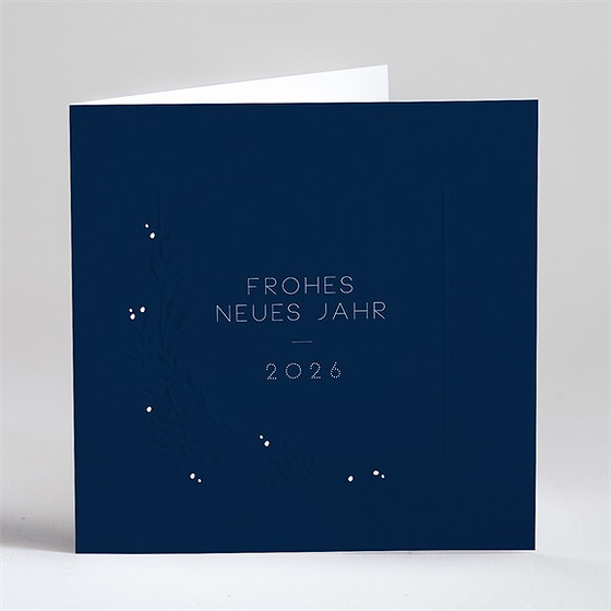 Weihnachtskarte Zarte Prägung