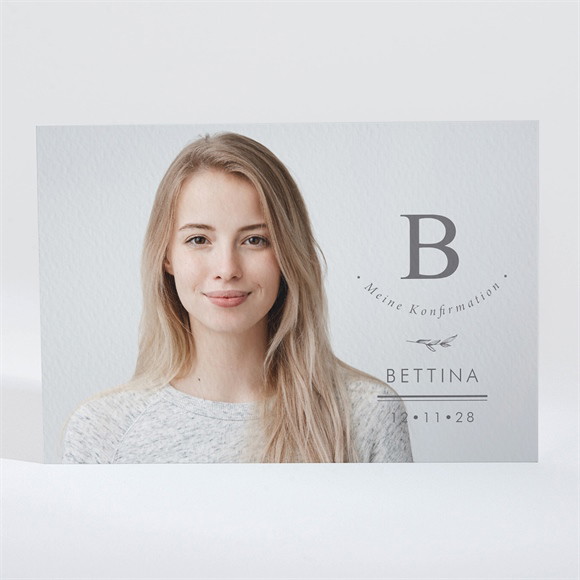 Einladung Konfirmation Goldbuchstabe - Magnet ref.N110209