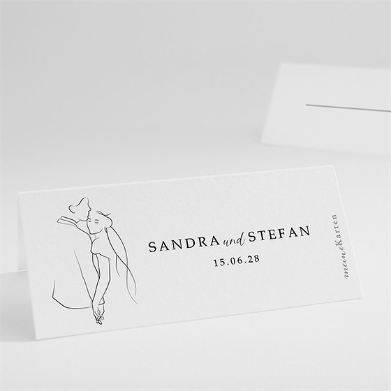 Tischkarte Hochzeit Skizze