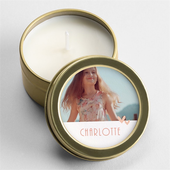 Kerze Konfirmation Fotoautomat rosa ref.N3601225