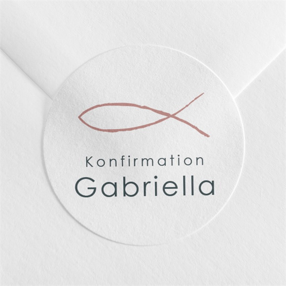 Aufkleber Konfirmation Kirchliche Feier ref.N3601212