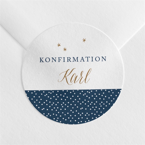 Aufkleber Konfirmation Sterne ref.N3601216