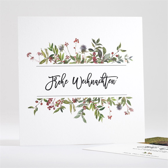 Weihnachtskarte Rot und Gold ref.N351305