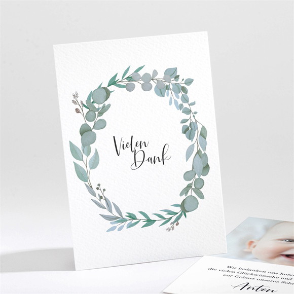 Dankeskarte Geburt Boheme ref.N211350