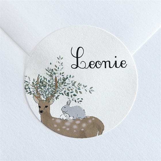 Sticker Geburt waldlichtung