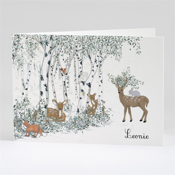 Geburtskarte Waldlichtung ref.N42136