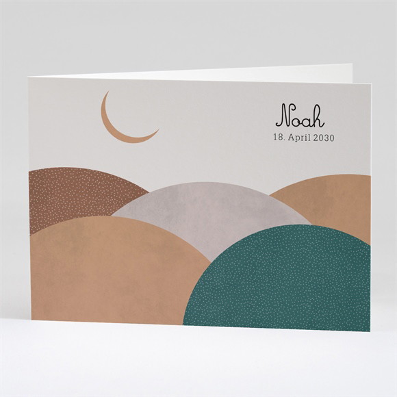 Geburtskarte Mondlandschaft ref.N42137