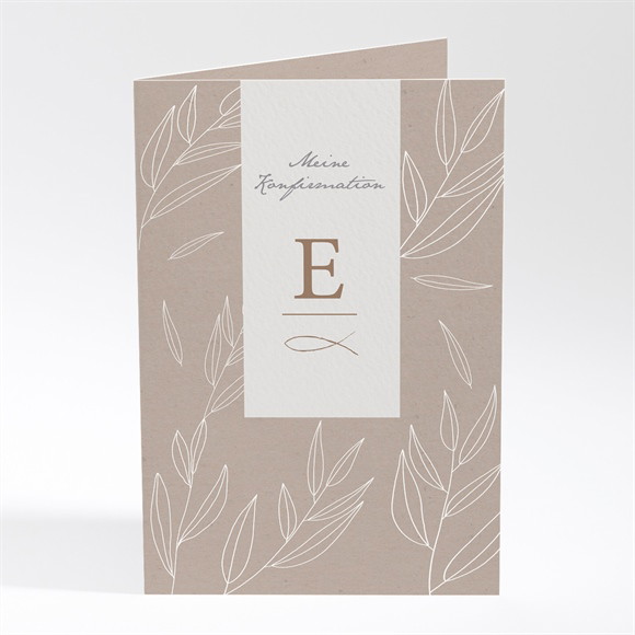 Einladung Konfirmation Blätterspiel ref.N401855