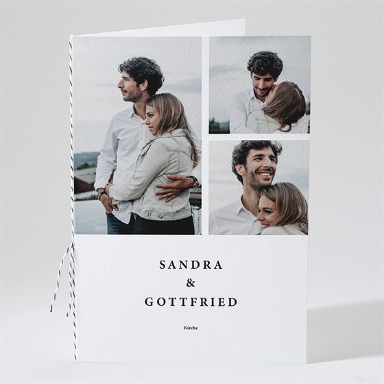 Kirchenheft Hochzeit fotoautomat schlicht