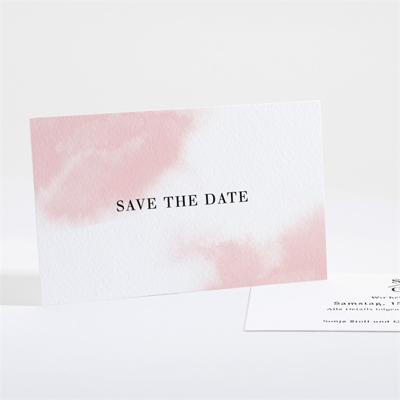 Save the Date Karte Schwarz und Pastell ref.N161138