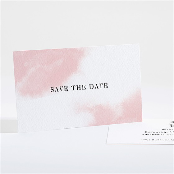 Save The Date Karte Schwarz Und Pastell
