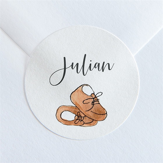 Sticker Geburt Unsere Schuhe