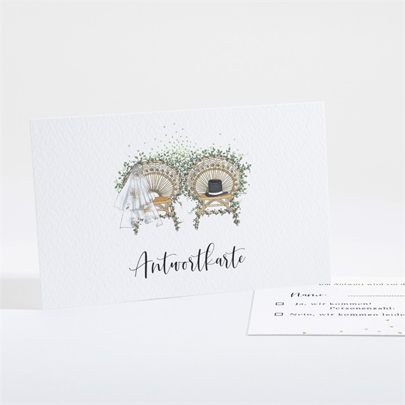 Antwortkarte Hochzeit Landkunstliebe ref.N161180