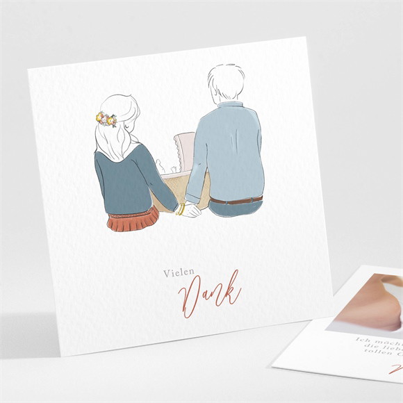 Dankeskarte Geburt Familienbande ref.N301316