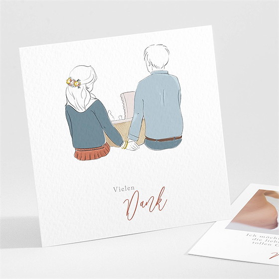 Dankeskarte Geburt Familienbande