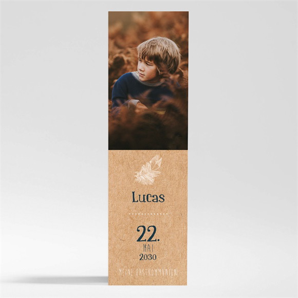 Andenken Kommunion Kraftpapierillustration-Magnet ref.N200490