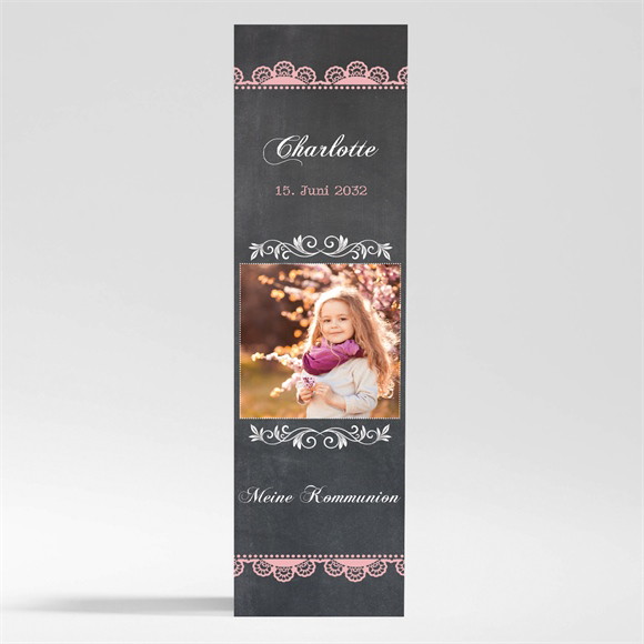 Andenken Kommunion Rosa Taube - Magnet ref.N200492