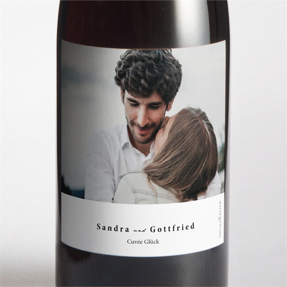 Flaschenetikett Hochzeit Fotoautomat schlicht ref.N3001875