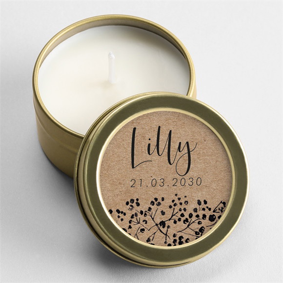 Kerze Geburt Süße Neuigkeit ref.N360877