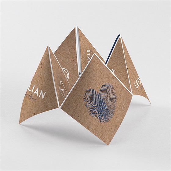 Hochzeitseinladung Einzigartige Fingerabdrücke 2